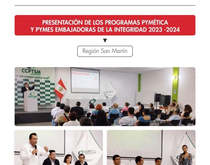 Presentación de los programas PYMÉTICA y PYMES Embajadoras de la Integridad 2023 – 2024