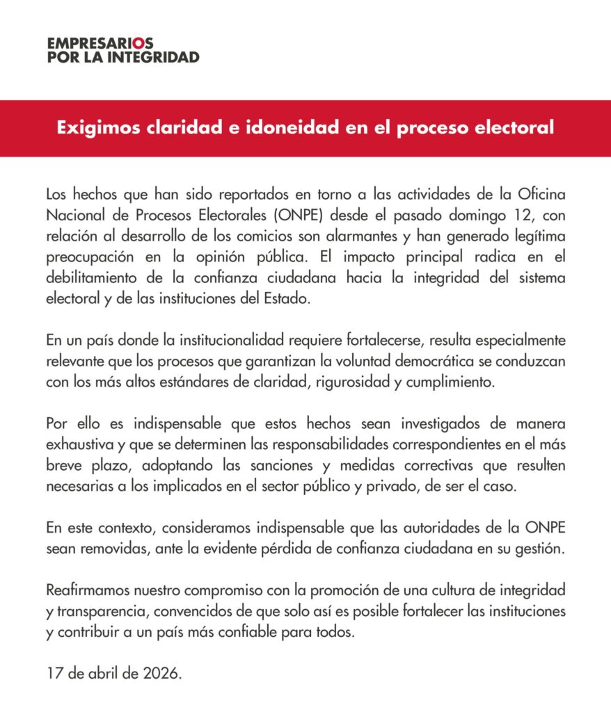 comunicado (17 abril del 2026)